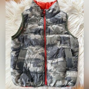Kids Camouflage Puffer Vest